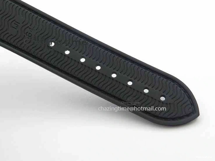 0319 Unisex Planet Ocean Master Chrono 45mm SS OM 1:1 Best Edition Black Dial On Black Rubber Strap A 8171